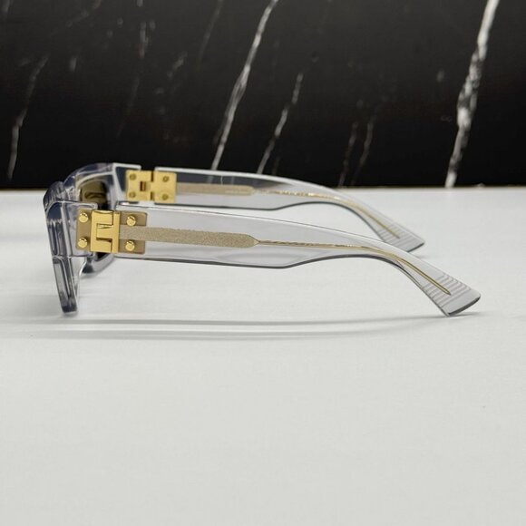 NEW BOTTEGA VENETA BV1230S 001 SUNGLASSES UNISEX CRYSTALSQUARE EYEWEAR